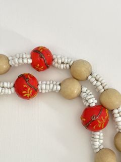 Beads with inlay