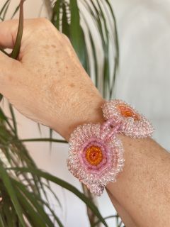 pink-orange bracelet